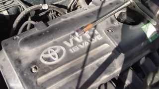 How to replace spark plugs Toyota Corolla VVTi engine Years 20002007 [upl. by Saxet560]