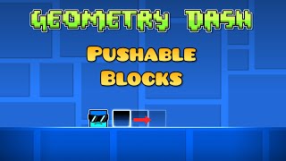 How To Make A Pushable Block In Geometry Dash  Geometry Dash 22 [upl. by Weatherby]