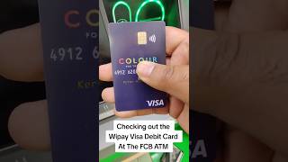 Wipay Visa Debit Card Withdrawal With NFC at First Citizens Bank [upl. by Gay]