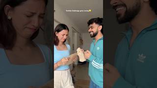 Tortilla Challenge gone wrong🥲 kaleshicouple couplechallengevideo [upl. by Grunberg]