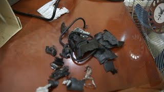 Remains of exploded pager in Beiruts southern suburbs  AFP [upl. by Guillema]