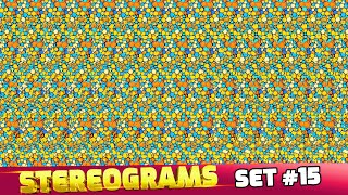 STEREOGRAMS SET 15 WITH 2nd TEXTURE amp 3D STEREOSCOPIC IMAGES  magiceye stereogram 3dimages [upl. by Atinnor487]