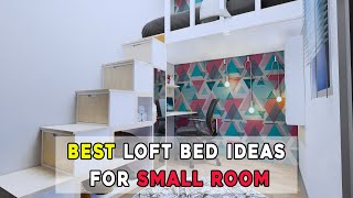 LOFT BED IDEAS FOR SMALL ROOMS  SMALL BEDROOM IDEAS FOR MEN [upl. by Buehrer]