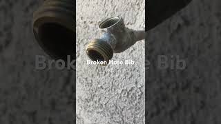 Broken hose bib Tucson AZ plumber Tucson outdoor hose faucet replacement ￼ [upl. by Ihdin182]