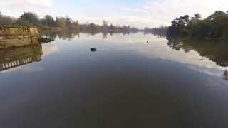 Test Flight Over Hever Castle Lake  no editing [upl. by Nyltiak922]