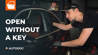 How to unlock your car without a key  AUTODOC tips [upl. by Brest]