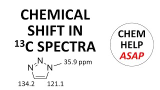 chemical shift of functional groups in 13C NMR spectroscopy [upl. by Donnelly]