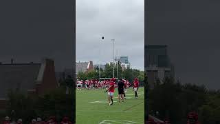 Jeremiah Smith  Ohio State’s receivers catch overtheshoulder passes during practice [upl. by Aneeh]