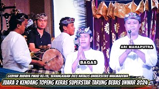 JUARA 2 KENDANG TOPENG KERAS SUPERSTAR TARUNG BEBAS SEBALI GEBYAR BUDAYA PMHD UNIV WARMADEWA 2024 [upl. by Benedikta]