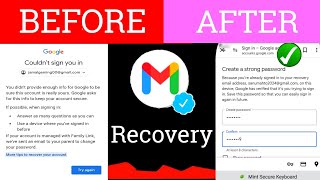 Recover Gmail Account Without Phone or Email  How To Recover Gmail Account 🤳📵 [upl. by Doownil]