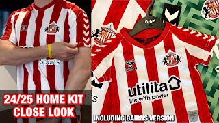 Sunderland AFC Hummel 2425 Home Kits Close Look [upl. by Nell]