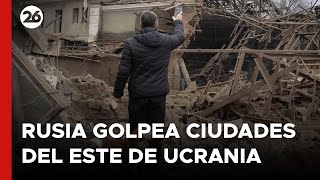 Rusia golpea las ciudades del este de Ucrania mientras los aliados del mar Negro prometen más apoyo [upl. by Airdna]