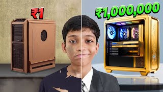 ₹1 VS ₹1000000 GAMING PC SETUPS [upl. by Magdau850]