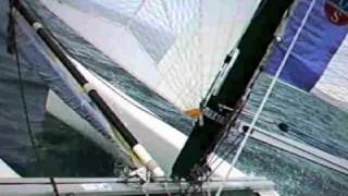 Nacra Inter18 Sailing in heavyer seas [upl. by Katrine]