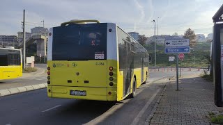 Travel by bus between Cevizlibağ  Şifa Neighborhood with 500T in Istanbul [upl. by Solracesoj]