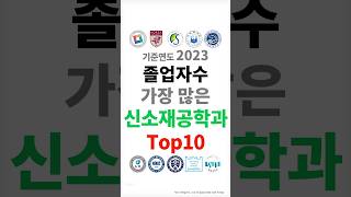 2023년 졸업자수 가장 많은 신소재공학과 Top10 shortsfeed [upl. by Ivory]