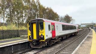 Class 153353 at Whitchurch Station PT 1 01112024 [upl. by Ahcurb]