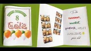 How to make a foldable birthday card with MS Word [upl. by Niac]