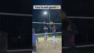 TRASH TALKER GETS BEAT🔥👀🏐 beachvolleyball volleyball volleyballworld trashtalk fail avp [upl. by Tiras62]