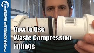 How to use a compression waste fitting Waste compression plumbing tutorial [upl. by Lambert825]