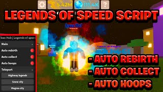 NEW OP Legends Of Speed Keyless Script Pastebin  ROBLOX Auto Farm amp Auto Rebirth [upl. by Ceporah]