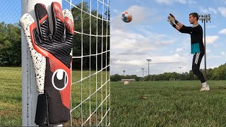 Uhlsport Powerline Supergrip HN Goalkeeper Glove Review [upl. by Sandro]