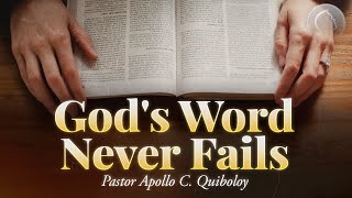 ACQ CLASSICS Gods Word Never Fails • Pastor Apollo C Quiboloy [upl. by Aztinay]