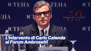 Lintervento di Carlo Calenda al Forum Ambrosetti di Cernobbio [upl. by Amisoc]