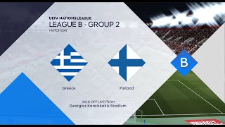 Greece vs Finland  Georgios Karaiskakis Stadium  202425 UEFA Nations League  PES 2021 [upl. by Anuat]