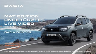 Dacia Duster Mat Edition live mit Matthias Malmedie [upl. by Soiritos443]