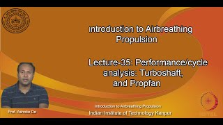 noc20ae13lec35Lecture35 Performancecycle analysis Turboshaft and Propfan [upl. by Kery342]