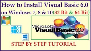 How to install visual basic 60 on windows 78 amp10 32 bit amp 64 bit OS Step by StepError Free [upl. by Tye]