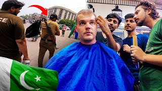 1€ Friseur in Pakistan Slum 🇵🇰 WAS will die POLIZEI von mir [upl. by Rubens]