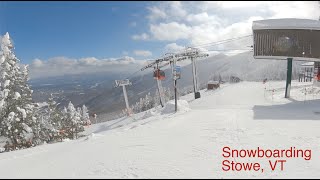 Snowboarding Stowe VT ‘21 [upl. by Nyleahcim]