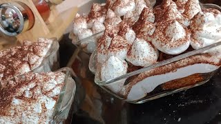 tiramisu sans mascarponeun délicieux dessert 🍫☕تيراميسو رائع المذاق بمقادير بسيطة [upl. by Geirk]