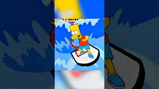 Barts Wild Surfing School Stunt🤣😂 simpsons shorts [upl. by Hooke118]