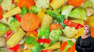 Vegetable ChopSuey  Restaurant Style Perfect Chop Suey Recipe [upl. by Wini]