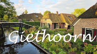 Walking Tour in the magical village of Giethoorn August 2024 4K [upl. by Cirtap]