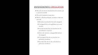 Enterohepatic circulation notes 📝 physiology mbbs humananatomy entherohepaticmedicalconcepts28 [upl. by Avad661]