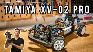 Modified Tamiya XV02 PRO Review  A true Rc Rally Chassis [upl. by Hesta50]