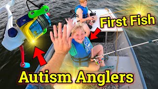 Sixgill Autism Anglers Fishing Reel First Catch amp HUGE Smile [upl. by Notyarb]