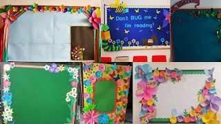 Pre School Notice board decoration ideasBulletin board decoration ideaNotice board IdeasPaperart [upl. by Ahsonek949]