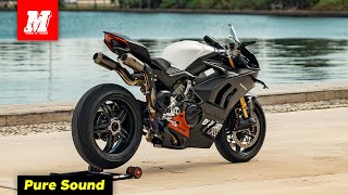 Ducati Panigale V4 SP2 with Akrapovic Race Exhaust  Pure Exhaust Sound [upl. by Eulalia9]