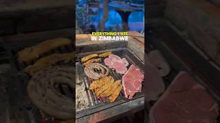 Everything I ate in ZIMBABWE 😋 shorts food [upl. by Eceirahs]