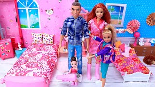 Barbie Doll Morning Family Routine for School  Best Videos Compilations  PLAY DOLLS [upl. by Kenaz]