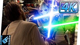 ObiWan vs General Grievous  Star Wars Revenge of the Sith 2005 Movie Clip [upl. by Kwarteng220]