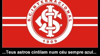 Hino do Internacional Letra [upl. by Kcinemod20]