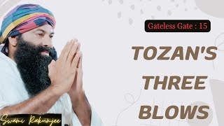 Zen story Gateless Gate  15  Tozans Three Blows by Swami Rakumjee 1378th [upl. by Maidel]