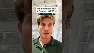 Les différences entre France 🇫🇷 et USA 🇺🇸  Fruits et Légumes 🍒🍑🍌🍊🫘🫛🥜 usa france reels [upl. by Oiramaj]