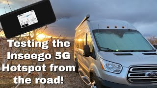 Vanlife Test  We test out the Verizon Inseego 5G Ultra Wideband Hotspot [upl. by Sral77]